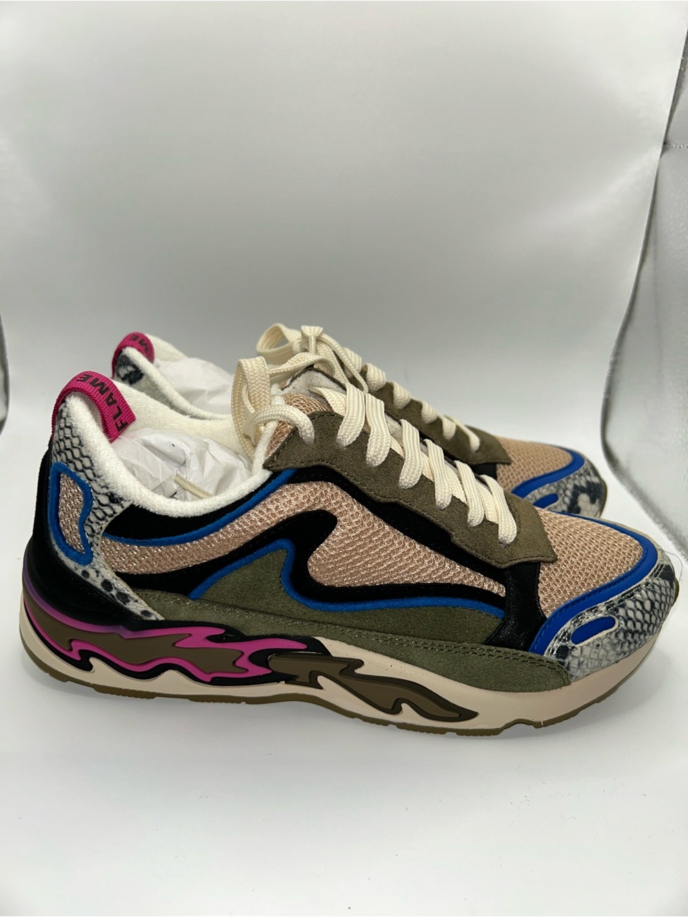 Sandro flame sneakers multi colored size 36 NIB